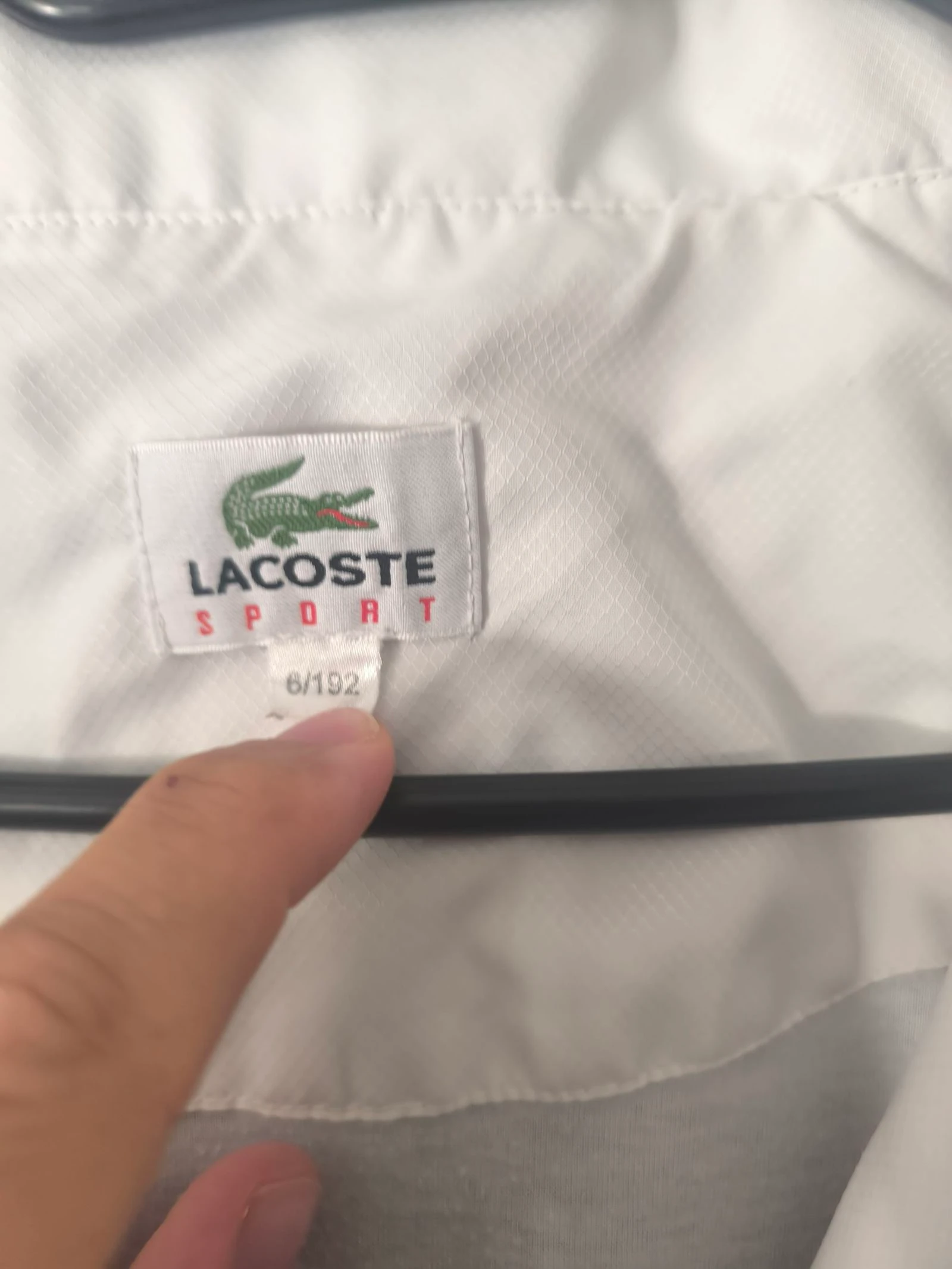 Vest / Windjack Lacoste Sport vintage marineblauw en wit - Maat 6 (XL/XXL) – photo 10